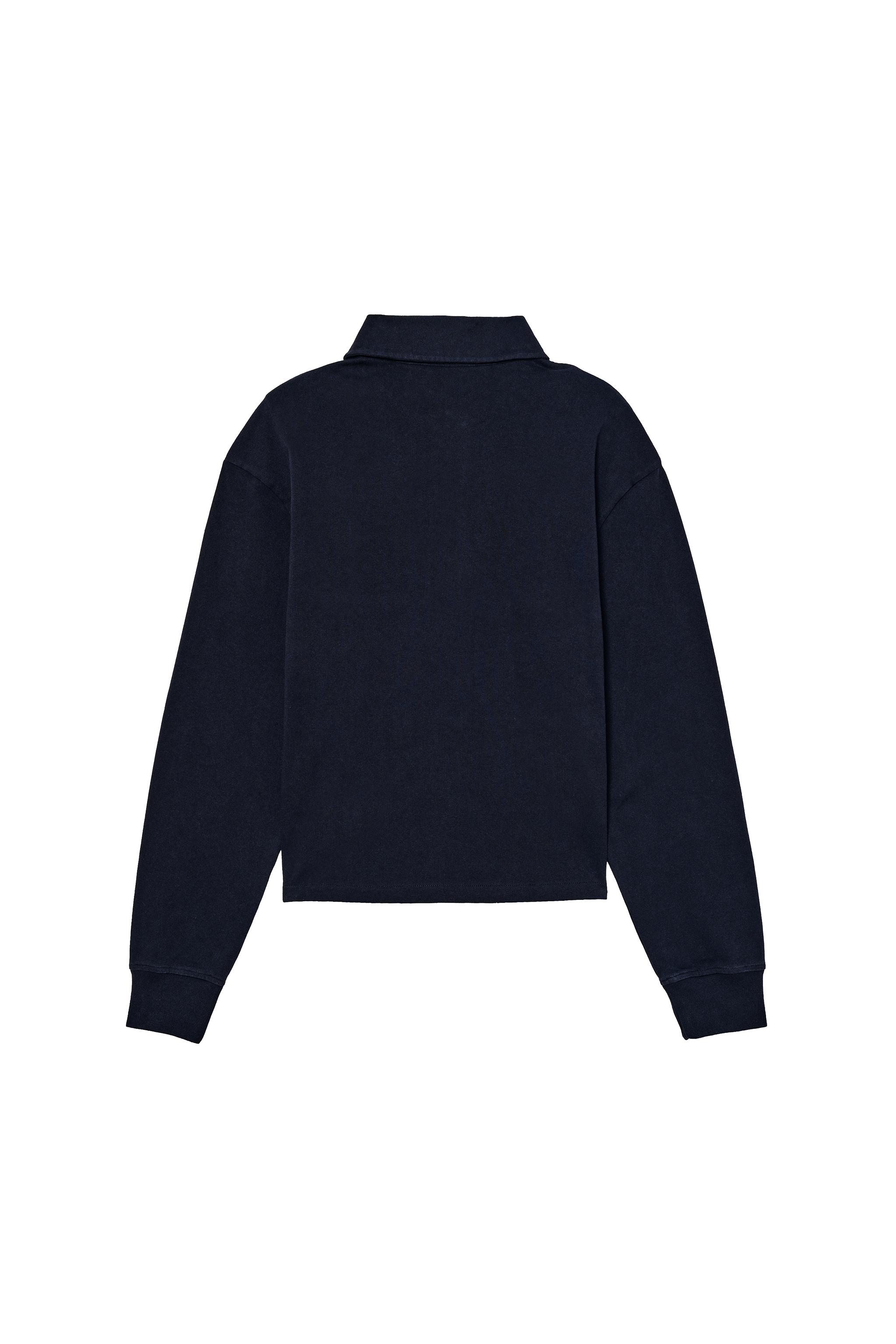 CROPPED FIT COTTON POLO SHIRT